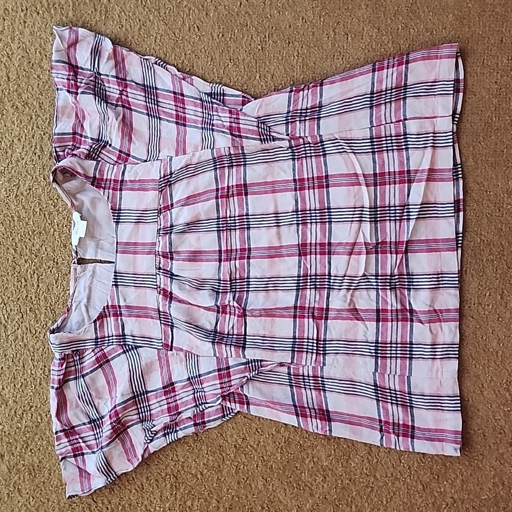 Maeve by Anthropologie Plaid Blouse - Women's Medium